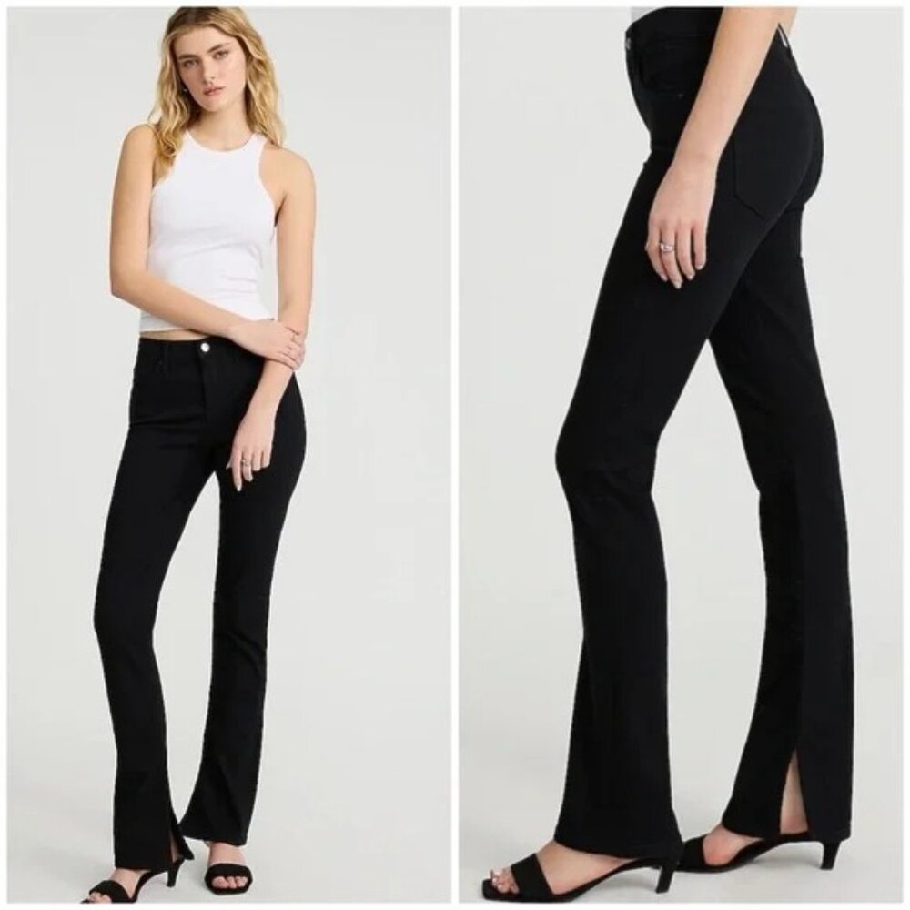 🖤 EXPRESS Skyscraper Mid Rise Stay Black Jeans Size 2 Short 2S
